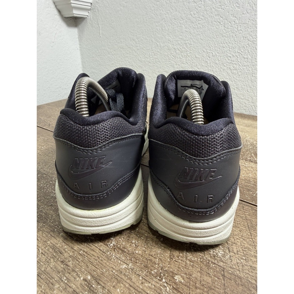 Nike Air Max 1 Women's Sneakers Size 9 Black Leather Jelly Jewel AT5248-001 - Picture 4 of 7